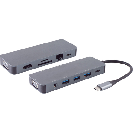 shiverpeaks BASIC-S USB-Dockingstation 11in1, USB-C Stecker