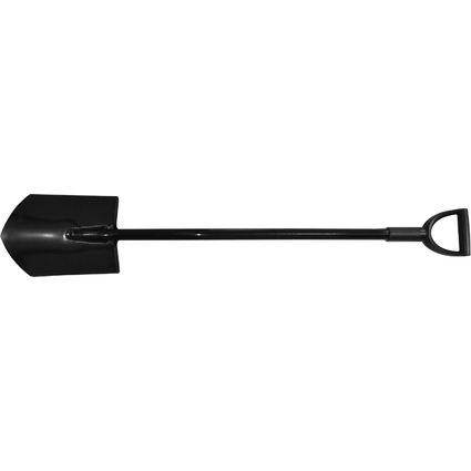 BRDER MANNESMANN Metall-Spaten, Lnge: 1.180 mm, schwarz