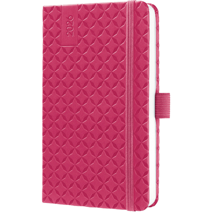 sigel Taschenkalender Jolie Flair 2026, Kunstleder, fuchsia
