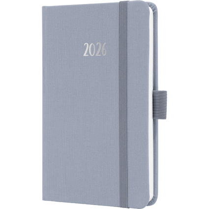 sigel Taschenkalender Jolie Feel 2026, Textil, A6, lila