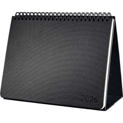 sigel Tischkalender Conceptum 2026, ca. DIN A5 quer, schwarz