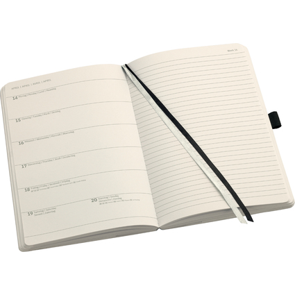 sigel Buchkalender Conceptum 2026, ca. DIN A5, schwarz