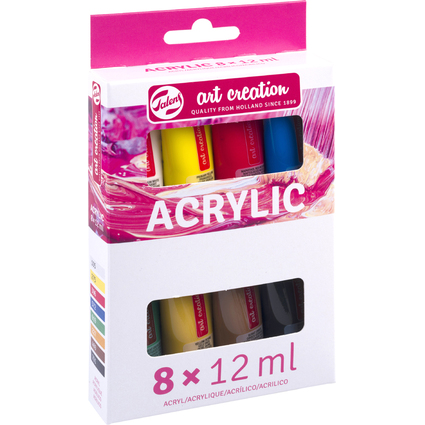 ROYAL TALENS Acrylfarbe Art Creation, 12 ml, 8er Set