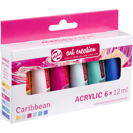 ROYAL TALENS Acrylfarbe Art Creation Caribbean Set, 6x 12 ml