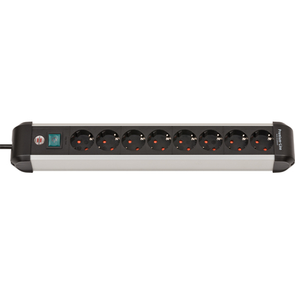 brennenstuhl Steckdosenleiste Premium-Alu-Line, 8-fach