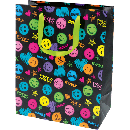 SUSY CARD Geschenktte "Smile black"