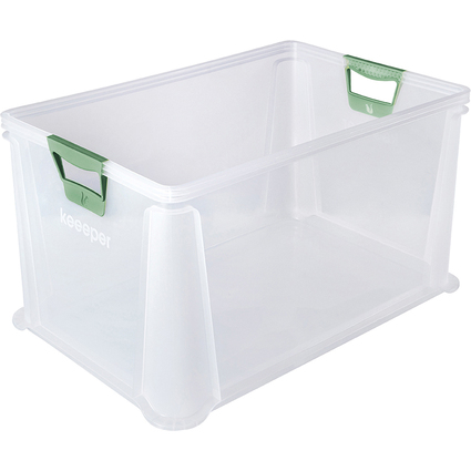 keeeper Aufbewahrungsbox "luis", 64 Liter, transparent