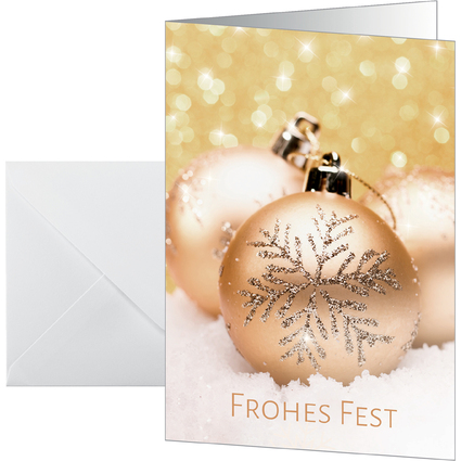 sigel Weihnachtskarte "Christmas joy", DIN A6 hoch