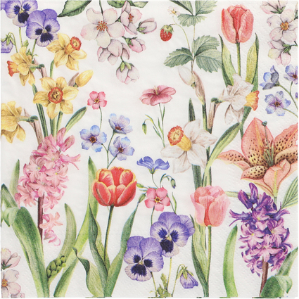 PAPSTAR Motiv-Servietten "Flower Meadow", 330 x 330 mm