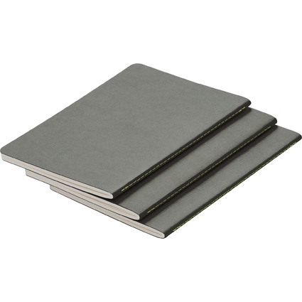 LAMY Notizheft Booklet B5, DIN A5, grey, 3er Set