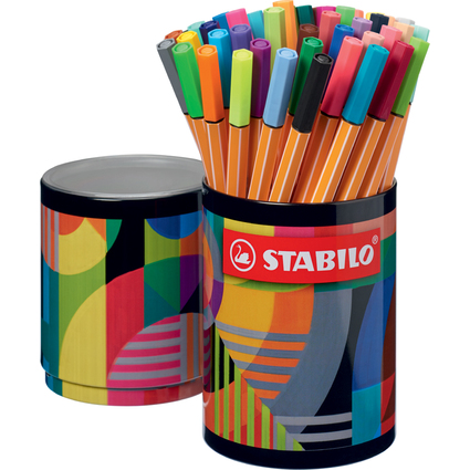 STABILO Fineliner point 88, 45er Metallrunddose ARTY