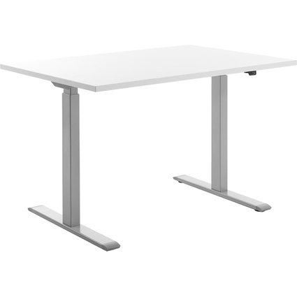 Topstar Sitz-/Steh-Schreibtisch, (B)1.200 mm, grau/wei