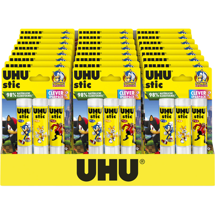 UHU Klebestift stic SONIC, 3x 21 g, 24er Display
