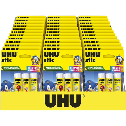 UHU Klebestift stic SONIC, 3x 8,2 g, 36er Display