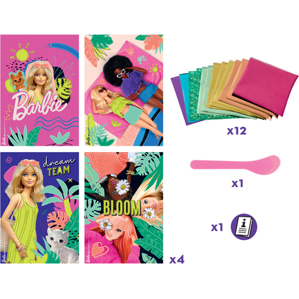 Maped Creativ Kreativset FOIL ART Barbie, 18-teilig