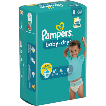 Pampers Windel Baby Dry, Gre 8 Extra Large, Single Pack