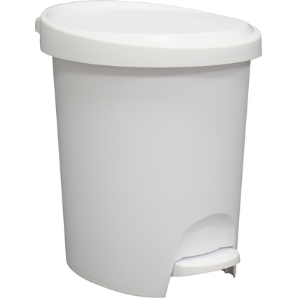 EDA Tret-Kosmetikeimer Stepy, 6 Liter, PP, wei