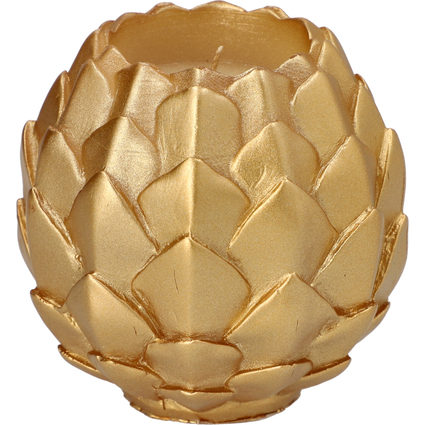 STARPAK Kugelkerze "Pine Cone", gold
