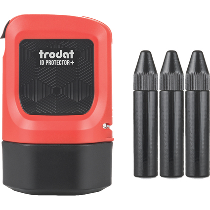 trodat Datenschutz-Rollstempel ID Protector+ - Set, rot