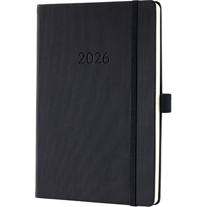 sigel Buchkalender Conceptum 2026, ca. DIN A5, schwarz