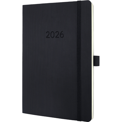 sigel Buchkalender Conceptum 2026, ca. DIN A5, schwarz
