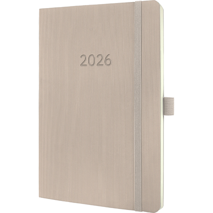 sigel Buchkalender Conceptum 2026, ca. DIN A5, taupe