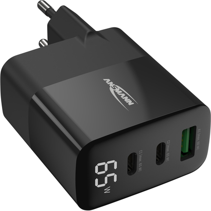 ANSMANN USB-Steckdosenadapter HOME CHARGER HC365PD, schwarz