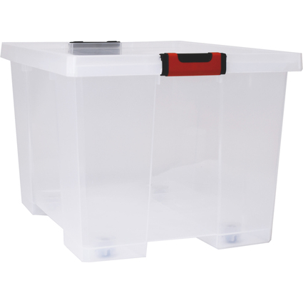EDA Aufbewahrungsbox CLiPSTOCK, 75 Liter, PP, mit Rollen