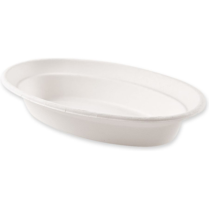 NATURE Star Zuckerrohr-Schale, oval, 680 ml, wei
