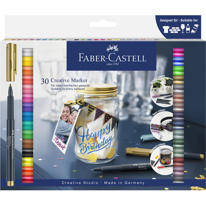 FABER-CASTELL Creative Marker, 30er Etui