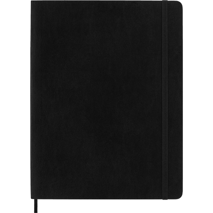 MOLESKINE Notizbuch, XL, kariert, Softcover, schwarz