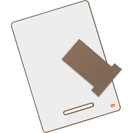 nobo Mini-Weiwandtafel-Set mit Holzrahmen, DIN A4, wei