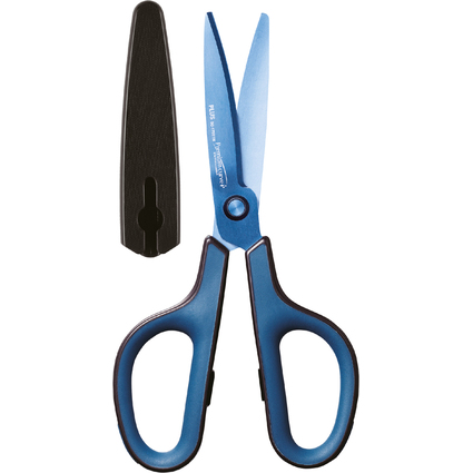 PLUS JAPAN Universalschere FITCUT CURVE Titanium, blau