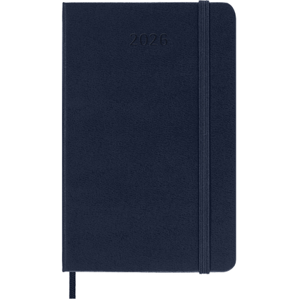 MOLESKINE Taschenkalender 2026, Wochen, P/A6, Hardcover,blau