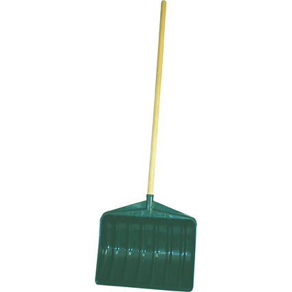 EDA Schneeschaufel mit Holzstiel, Breite: 460 mm, grn