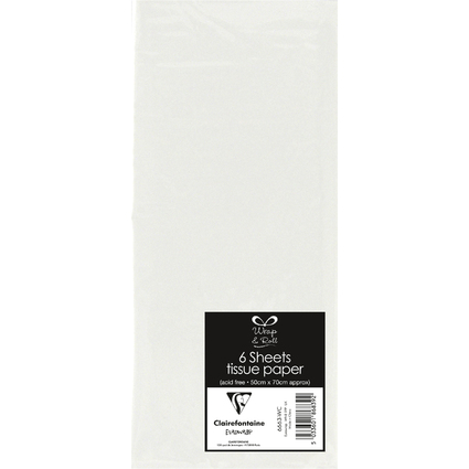 Clairefontaine Seidenpapier, (B)500 x (H)700 mm, wei