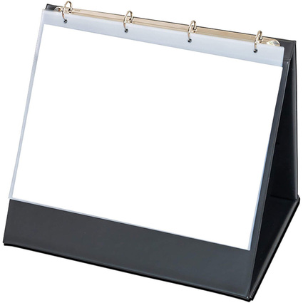 rillstab Tisch-Flipchart, A4 quer, schwarz, inkl. 10 Hllen