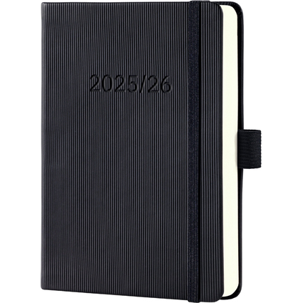 sigel Taschenkalender Conceptum 2025/2026, DIN A6, schwarz