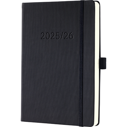 sigel Buchkalender Conceptum 2025/2026, ca. DIN A5, schwarz