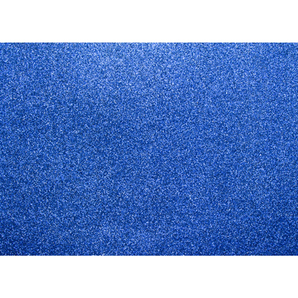 kangaro Glitterkarton, 500 x 700 mm, 300 g/qm, kobaltblau