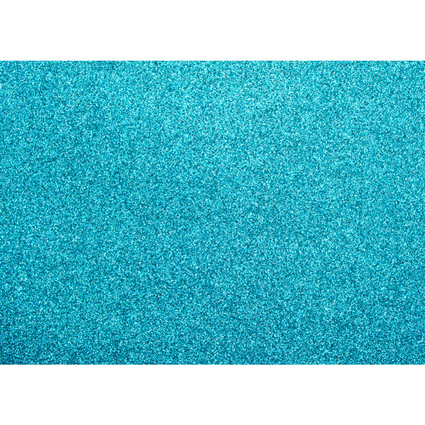 kangaro Glitterkarton, 500 x 700 mm, 300 g/qm, oceanblau