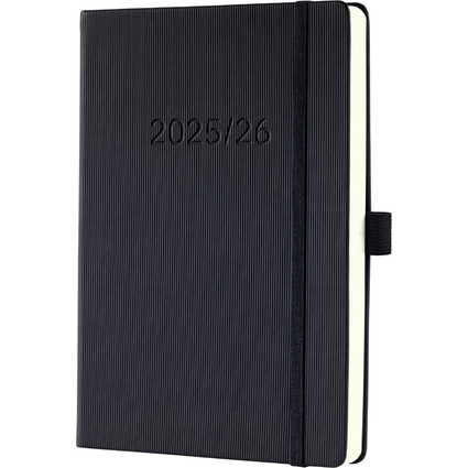 sigel Buchkalender Conceptum 2025/2026, ca. DIN A5, schwarz