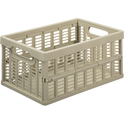 NHG Klappbox, PP, 11,5 Liter, beige