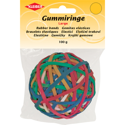 KLEIBER Gummibnder-Ball, farbig sortiert