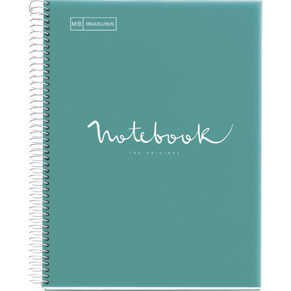 MIQUELRIUS Collegeblock "Notebook EMOTIONS", DIN A4, trkis