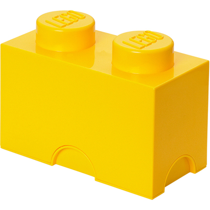 LEGO Aufbewahrungsstein STORAGE BRICK 2, 2,6 Liter, gelb