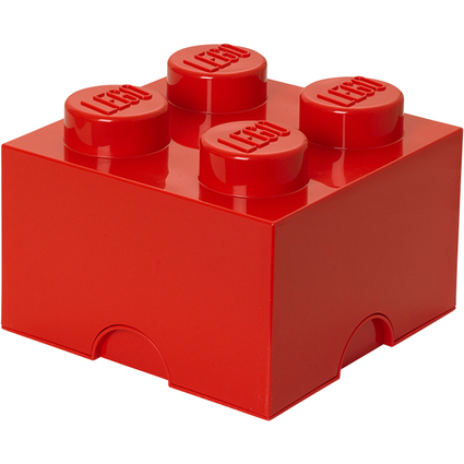 LEGO Aufbewahrungsstein STORAGE BRICK 4, 5,7 Liter, rot