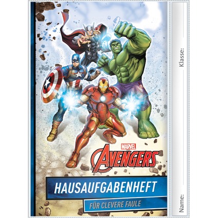 ROTH Hausaufgabenheft fr clevere Faule "Marvel Avangers"