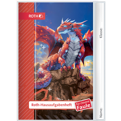 ROTH Hausaufgabenheft Kids fr clevere Faule "Robo-Drache"