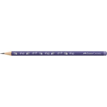 FABER-CASTELL Bleistift Dino, Hrtegrad: HB, blau